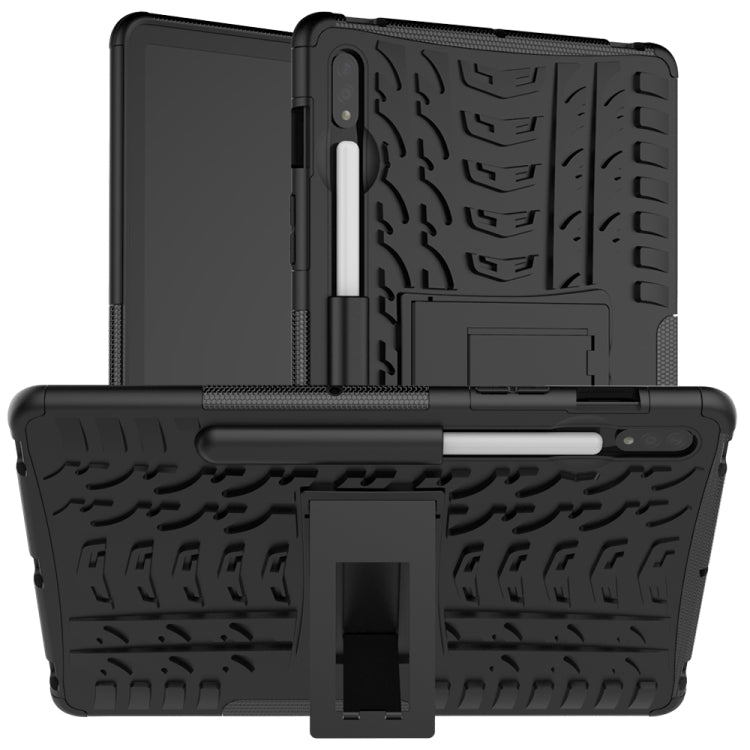 Tire Texture Shockproof TPU+PC Protective Case with Holder, For Samsung Galaxy Tab S8 / Galaxy Tab S7 T870 / T875, For Xiaomi Redmi 9A, For OPPO A52 / A72 / A92