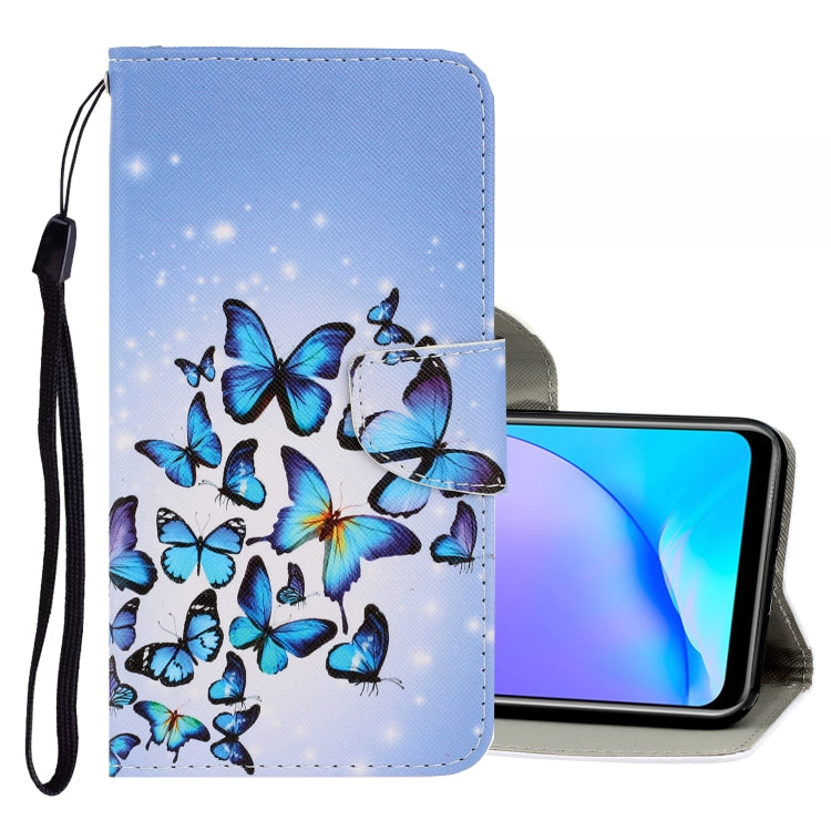 3D Colored Drawing Horizontal Flip PU Leather Case with Holder & Card Slots & Wallet, For Vivo S1 Pro, For Vivo Y11 (2019), For Vivo Y17 / Y12 / Y15, For Vivo Y19, For Vivo Y50 / Y30