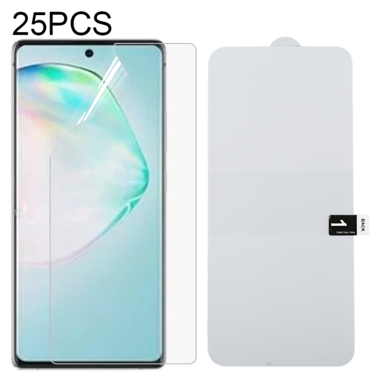 25 PCS Full Screen Protector Explosion-proof Hydrogel Film, For iPhone 12 mini, For iPhone 12 / 12 Pro, For iPhone 12 Pro Max, For Samsung Galaxy A11, For Samsung Galaxy M21, For Samsung Galaxy M31, For Samsung Galaxy A41, For Samsung Galaxy Note20����...