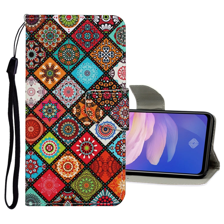 Colored Drawing Pattern Horizontal Flip Leather Case with Holder & Card Slots & Wallet, For Vivo S1 Pro, For Vivo Y11 (2019), For Vivo Y17 / Y15 / Y12, For Vivo Y19, For Vivo Y50 / Y30