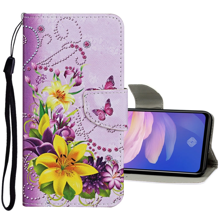Colored Drawing Pattern Horizontal Flip Leather Case with Holder & Card Slots & Wallet, For Vivo S1 Pro, For Vivo Y11 (2019), For Vivo Y17 / Y15 / Y12, For Vivo Y19, For Vivo Y50 / Y30