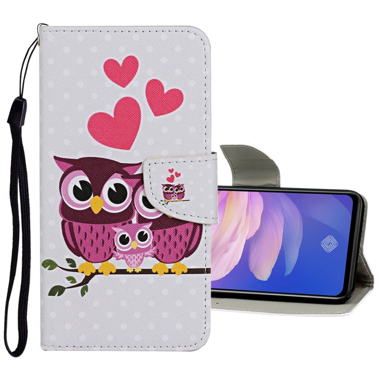 Colored Drawing Pattern Horizontal Flip Leather Case with Holder & Card Slots & Wallet, For Vivo S1 Pro, For Vivo Y11 (2019), For Vivo Y17 / Y15 / Y12, For Vivo Y19, For Vivo Y50 / Y30