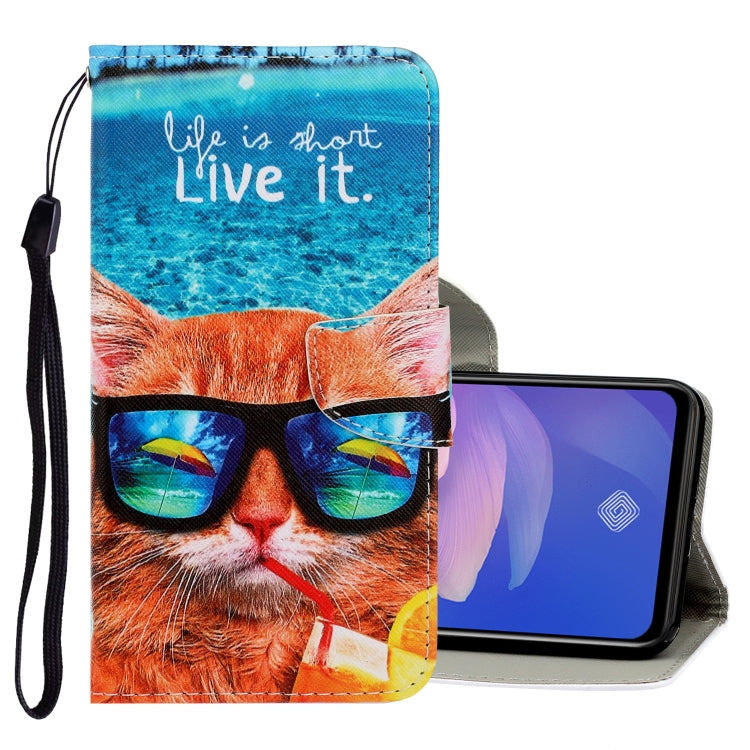 3D Colored Drawing Horizontal Flip PU Leather Case with Holder & Card Slots & Wallet, For Vivo Y11 (2019), For Vivo Y17 / Y12 / Y15, For Vivo Y19, For Vivo Y50 / Y30
