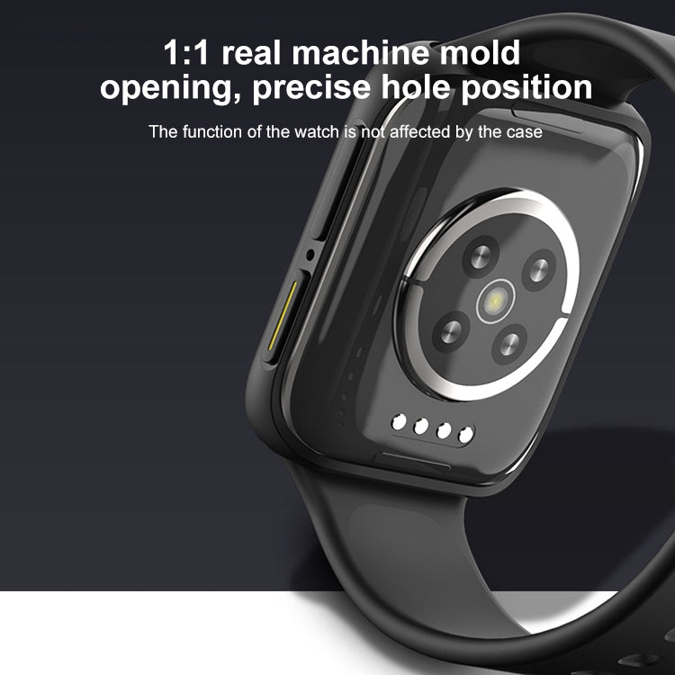 For OPPO Watch 46mm Smart Watch TPU Protective Case, Black+Yellow