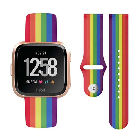 22mm Reverse Buckle Printed Silicone Strap
