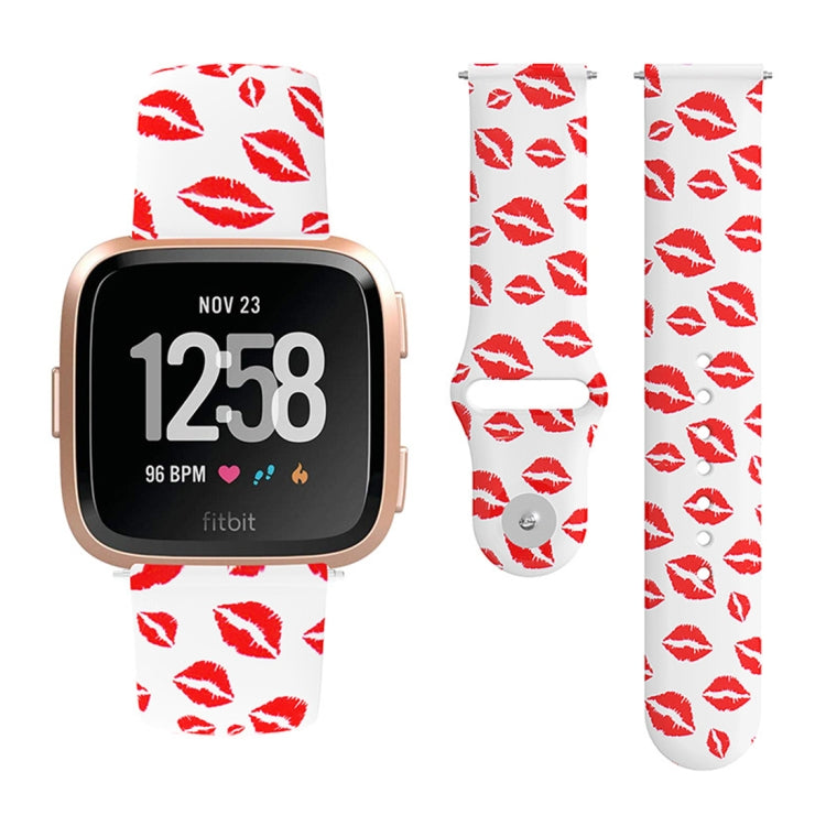 22mm Reverse Buckle Printed Silicone Strap