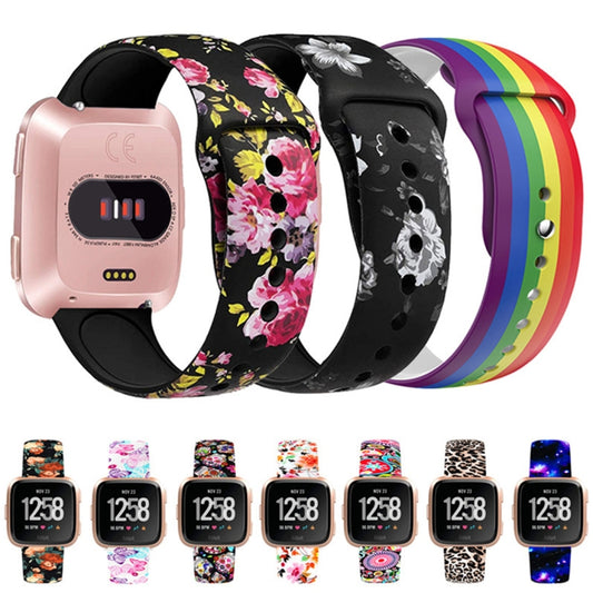 22mm Reverse Buckle Printed Silicone Strap