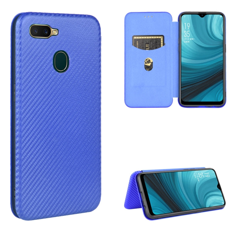 Carbon Fiber Texture Magnetic Horizontal Flip TPU + PC + PU Leather Case with Card Slot, For OPPO A5(AX5) / A3s / A12e, For OPPO A7(AX7) / A5s / AX5s / A12, For OPPO A8 / A31 (2020), For OPPO A9 (2020) / A11 / A11X / A5 (2020), For OPPO A52 / A72 / A92...