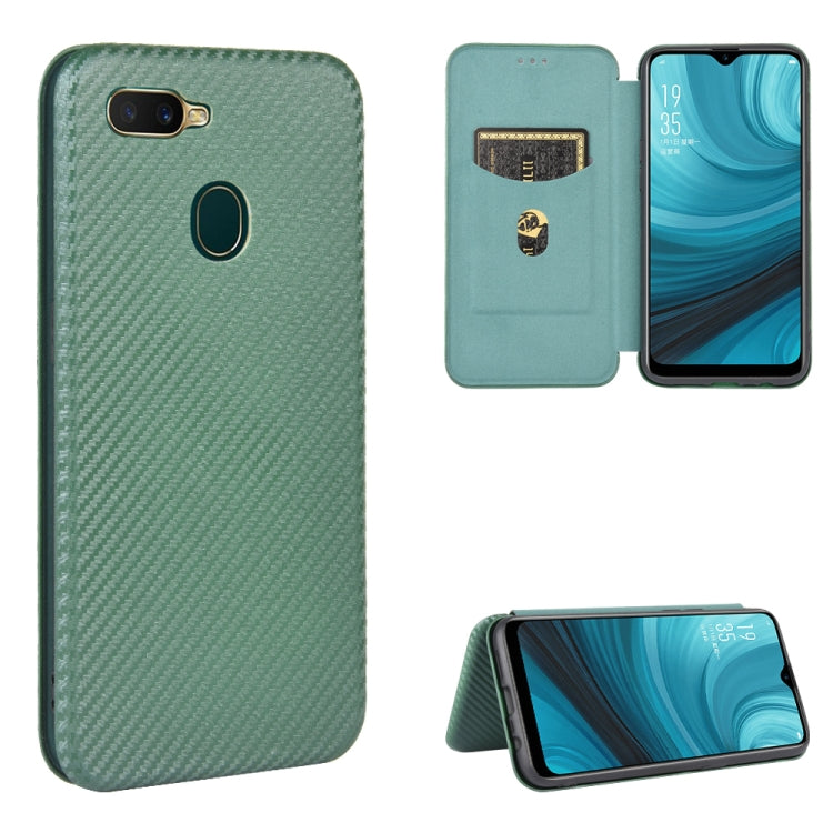 Carbon Fiber Texture Magnetic Horizontal Flip TPU + PC + PU Leather Case with Card Slot, For OPPO A5(AX5) / A3s / A12e, For OPPO A7(AX7) / A5s / AX5s / A12, For OPPO A8 / A31 (2020), For OPPO A9 (2020) / A11 / A11X / A5 (2020), For OPPO A52 / A72 / A92...