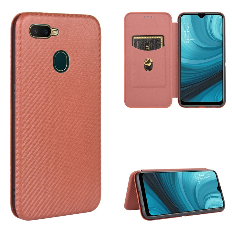 Carbon Fiber Texture Magnetic Horizontal Flip TPU + PC + PU Leather Case with Card Slot, For OPPO A5(AX5) / A3s / A12e, For OPPO A7(AX7) / A5s / AX5s / A12, For OPPO A8 / A31 (2020), For OPPO A9 (2020) / A11 / A11X / A5 (2020), For OPPO A52 / A72 / A92...