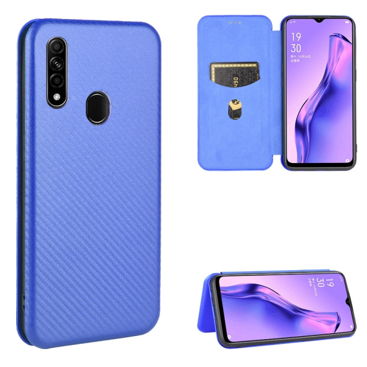 Carbon Fiber Texture Magnetic Horizontal Flip TPU + PC + PU Leather Case with Card Slot, For OPPO A5(AX5) / A3s / A12e, For OPPO A7(AX7) / A5s / AX5s / A12, For OPPO A8 / A31 (2020), For OPPO A9 (2020) / A11 / A11X / A5 (2020), For OPPO A52 / A72 / A92...