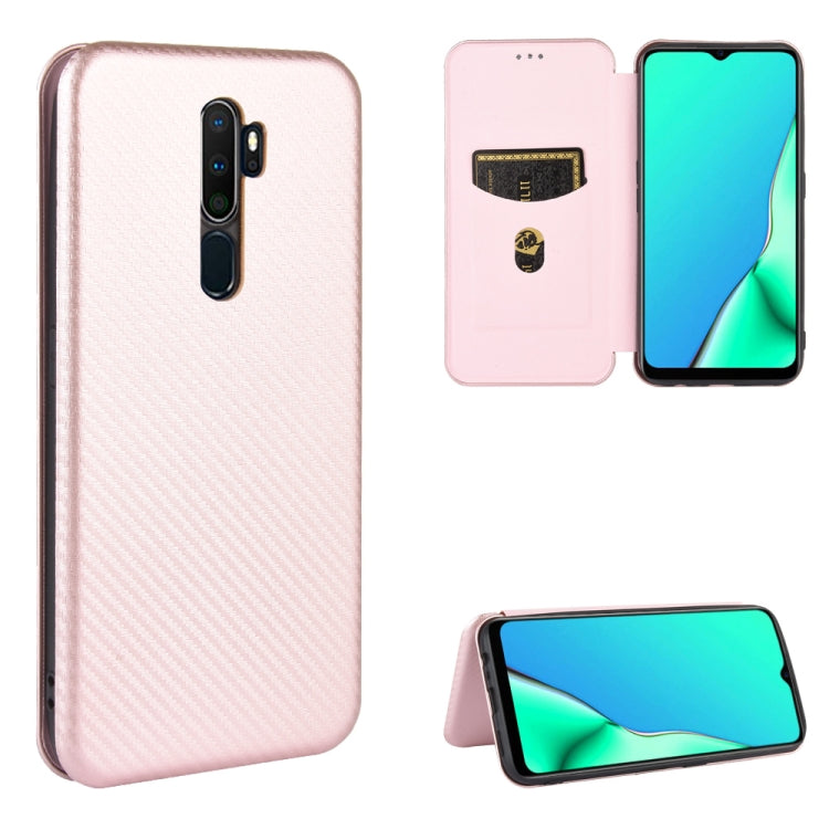 Carbon Fiber Texture Magnetic Horizontal Flip TPU + PC + PU Leather Case with Card Slot, For OPPO A5(AX5) / A3s / A12e, For OPPO A7(AX7) / A5s / AX5s / A12, For OPPO A8 / A31 (2020), For OPPO A9 (2020) / A11 / A11X / A5 (2020), For OPPO A52 / A72 / A92...
