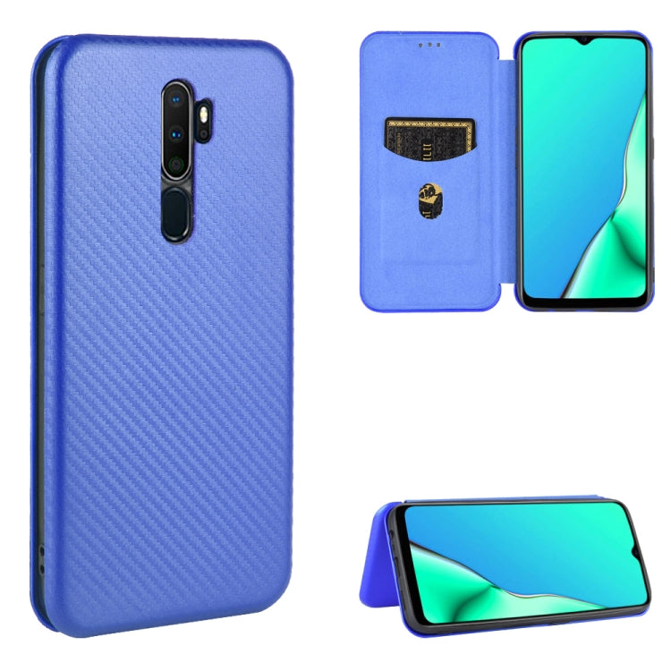 Carbon Fiber Texture Magnetic Horizontal Flip TPU + PC + PU Leather Case with Card Slot, For OPPO A5(AX5) / A3s / A12e, For OPPO A7(AX7) / A5s / AX5s / A12, For OPPO A8 / A31 (2020), For OPPO A9 (2020) / A11 / A11X / A5 (2020), For OPPO A52 / A72 / A92...