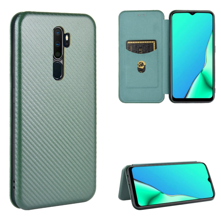 Carbon Fiber Texture Magnetic Horizontal Flip TPU + PC + PU Leather Case with Card Slot, For OPPO A5(AX5) / A3s / A12e, For OPPO A7(AX7) / A5s / AX5s / A12, For OPPO A8 / A31 (2020), For OPPO A9 (2020) / A11 / A11X / A5 (2020), For OPPO A52 / A72 / A92...