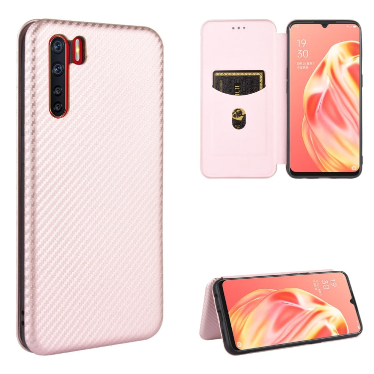 Carbon Fiber Texture Magnetic Horizontal Flip TPU + PC + PU Leather Case with Card Slot, For OPPO A5(AX5) / A3s / A12e, For OPPO A7(AX7) / A5s / AX5s / A12, For OPPO A8 / A31 (2020), For OPPO A9 (2020) / A11 / A11X / A5 (2020), For OPPO A52 / A72 / A92...