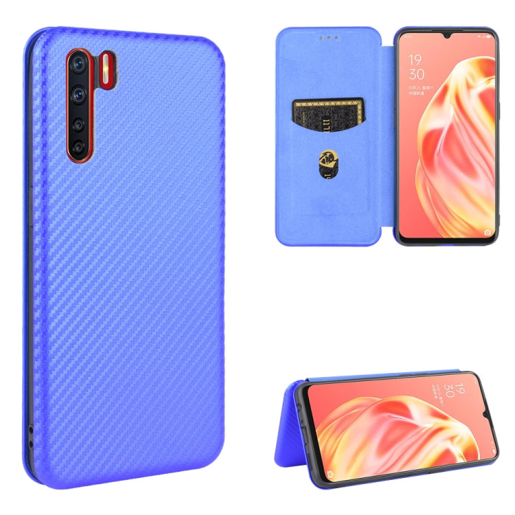 Carbon Fiber Texture Magnetic Horizontal Flip TPU + PC + PU Leather Case with Card Slot, For OPPO A5(AX5) / A3s / A12e, For OPPO A7(AX7) / A5s / AX5s / A12, For OPPO A8 / A31 (2020), For OPPO A9 (2020) / A11 / A11X / A5 (2020), For OPPO A52 / A72 / A92...