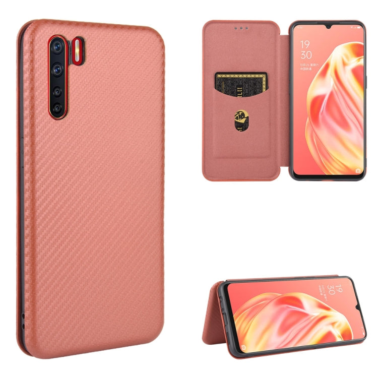 Carbon Fiber Texture Magnetic Horizontal Flip TPU + PC + PU Leather Case with Card Slot, For OPPO A5(AX5) / A3s / A12e, For OPPO A7(AX7) / A5s / AX5s / A12, For OPPO A8 / A31 (2020), For OPPO A9 (2020) / A11 / A11X / A5 (2020), For OPPO A52 / A72 / A92...