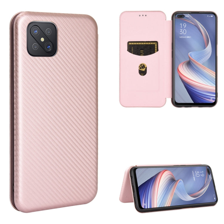 Carbon Fiber Texture Magnetic Horizontal Flip TPU + PC + PU Leather Case with Card Slot, For OPPO A5(AX5) / A3s / A12e, For OPPO A7(AX7) / A5s / AX5s / A12, For OPPO A8 / A31 (2020), For OPPO A9 (2020) / A11 / A11X / A5 (2020), For OPPO A52 / A72 / A92...