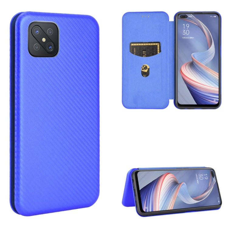 Carbon Fiber Texture Magnetic Horizontal Flip TPU + PC + PU Leather Case with Card Slot, For OPPO A5(AX5) / A3s / A12e, For OPPO A7(AX7) / A5s / AX5s / A12, For OPPO A8 / A31 (2020), For OPPO A9 (2020) / A11 / A11X / A5 (2020), For OPPO A52 / A72 / A92...