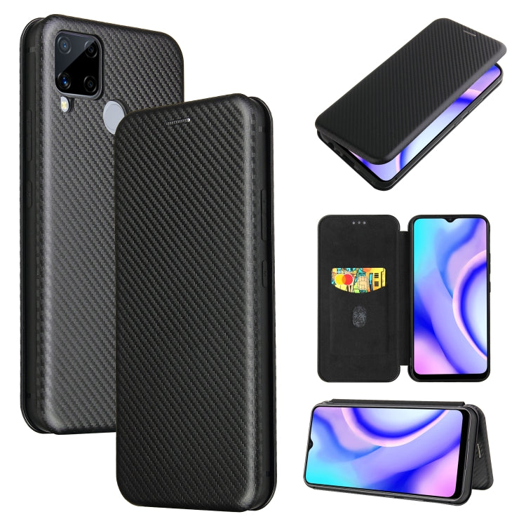 Carbon Fiber Texture Magnetic Horizontal Flip TPU + PC + PU Leather Case with Card Slot, For OPPO A5(AX5) / A3s / A12e, For OPPO A7(AX7) / A5s / AX5s / A12, For OPPO A8 / A31 (2020), For OPPO A9 (2020) / A11 / A11X / A5 (2020), For OPPO A52 / A72 / A92...