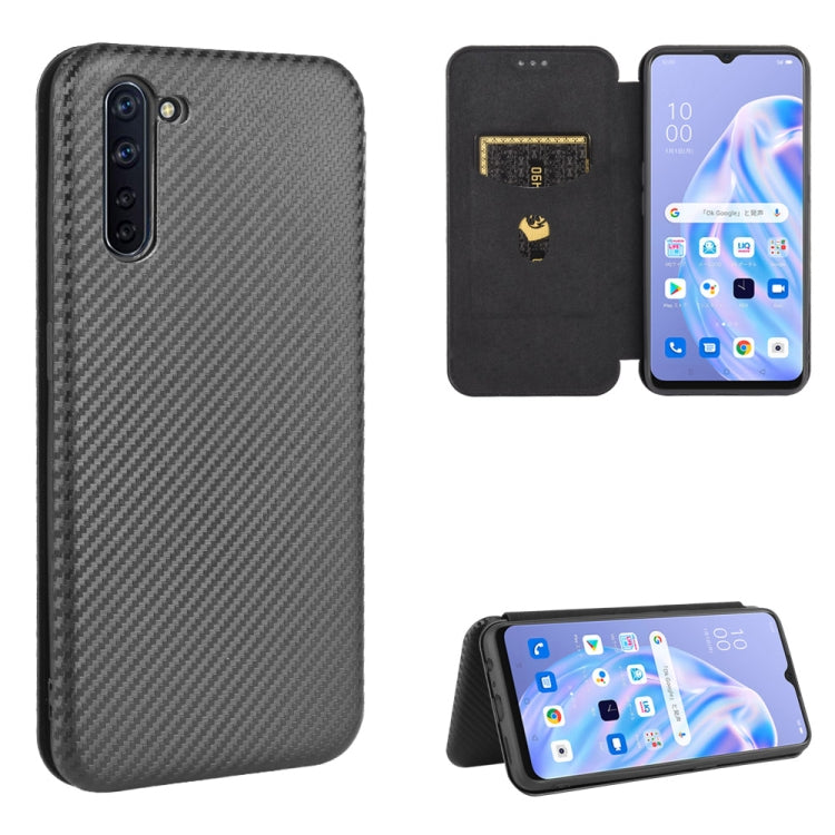 Carbon Fiber Texture Magnetic Horizontal Flip TPU + PC + PU Leather Case with Card Slot, For OPPO A5(AX5) / A3s / A12e, For OPPO A7(AX7) / A5s / AX5s / A12, For OPPO A8 / A31 (2020), For OPPO A9 (2020) / A11 / A11X / A5 (2020), For OPPO A52 / A72 / A92...