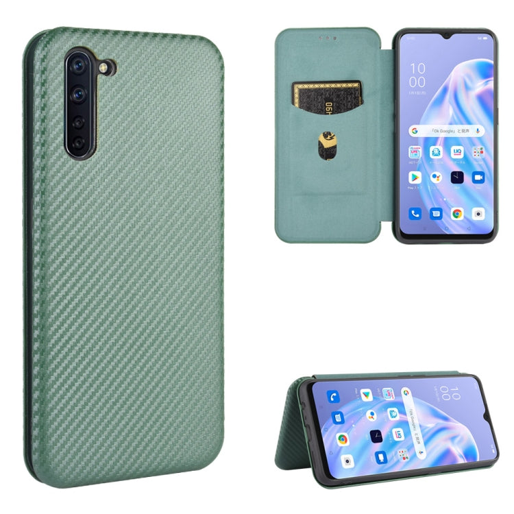 Carbon Fiber Texture Magnetic Horizontal Flip TPU + PC + PU Leather Case with Card Slot, For OPPO A5(AX5) / A3s / A12e, For OPPO A7(AX7) / A5s / AX5s / A12, For OPPO A8 / A31 (2020), For OPPO A9 (2020) / A11 / A11X / A5 (2020), For OPPO A52 / A72 / A92...