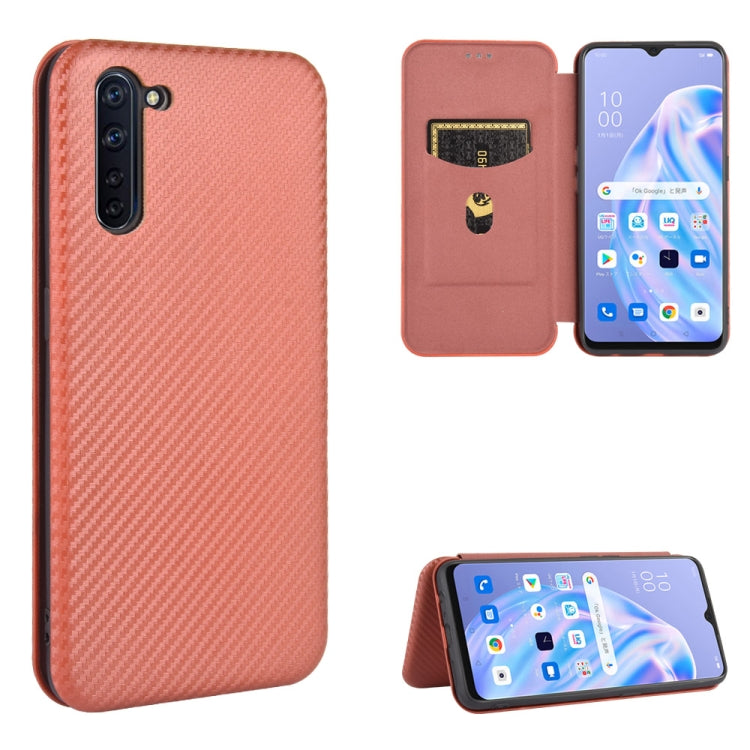 Carbon Fiber Texture Magnetic Horizontal Flip TPU + PC + PU Leather Case with Card Slot, For OPPO A5(AX5) / A3s / A12e, For OPPO A7(AX7) / A5s / AX5s / A12, For OPPO A8 / A31 (2020), For OPPO A9 (2020) / A11 / A11X / A5 (2020), For OPPO A52 / A72 / A92...
