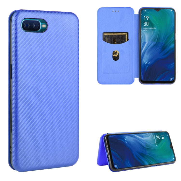 Carbon Fiber Texture Magnetic Horizontal Flip TPU + PC + PU Leather Case with Card Slot, For OPPO A5(AX5) / A3s / A12e, For OPPO A7(AX7) / A5s / AX5s / A12, For OPPO A8 / A31 (2020), For OPPO A9 (2020) / A11 / A11X / A5 (2020), For OPPO A52 / A72 / A92...