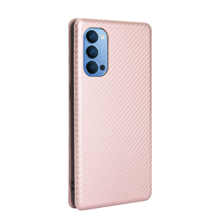 Carbon Fiber Texture Magnetic Horizontal Flip TPU + PC + PU Leather Case with Card Slot, For OPPO Reno4 4G, For OPPO Reno4 5G, For OPPO Reno4 Pro 4G, For OPPO Rnoe Ace, For OPPO Realme 5 Pro / Realme Q, For OPPO Realme 5 / Realme 5s, For OPPO Realme 6 ...