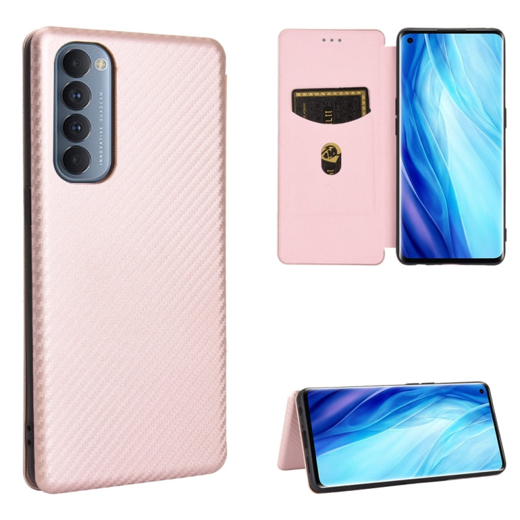 Carbon Fiber Texture Magnetic Horizontal Flip TPU + PC + PU Leather Case with Card Slot, For OPPO Reno4 4G, For OPPO Reno4 5G, For OPPO Reno4 Pro 4G, For OPPO Rnoe Ace, For OPPO Realme 5 Pro / Realme Q, For OPPO Realme 5 / Realme 5s, For OPPO Realme 6 ...