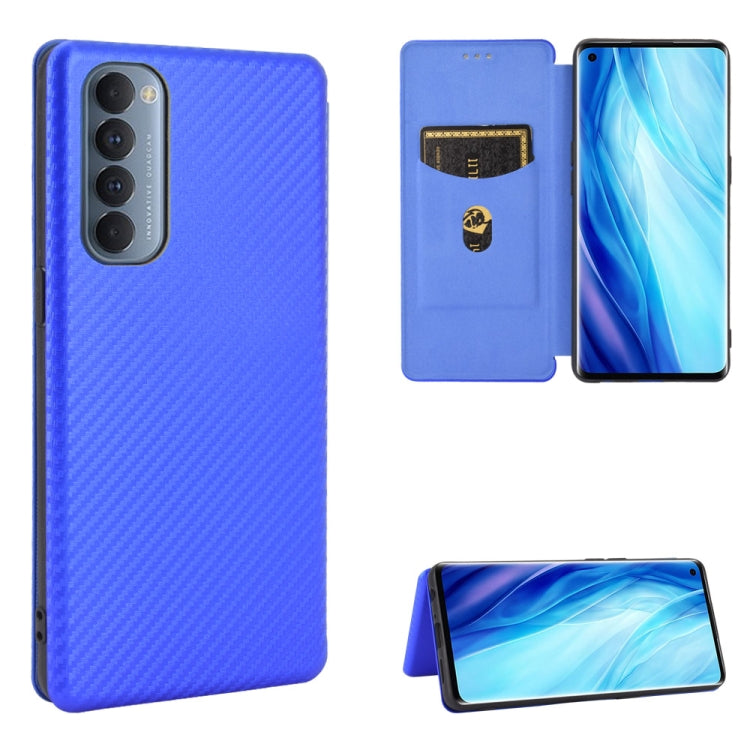 Carbon Fiber Texture Magnetic Horizontal Flip TPU + PC + PU Leather Case with Card Slot, For OPPO Reno4 4G, For OPPO Reno4 5G, For OPPO Reno4 Pro 4G, For OPPO Rnoe Ace, For OPPO Realme 5 Pro / Realme Q, For OPPO Realme 5 / Realme 5s, For OPPO Realme 6 ...