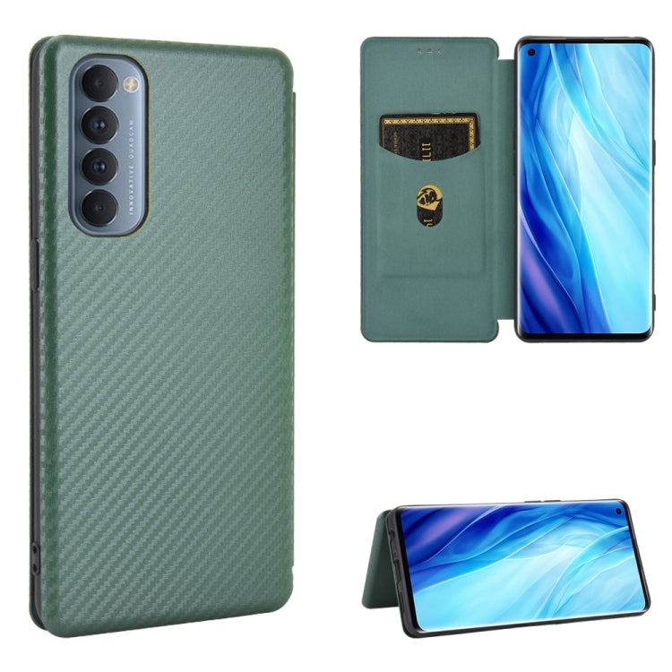 Carbon Fiber Texture Magnetic Horizontal Flip TPU + PC + PU Leather Case with Card Slot, For OPPO Reno4 4G, For OPPO Reno4 5G, For OPPO Reno4 Pro 4G, For OPPO Rnoe Ace, For OPPO Realme 5 Pro / Realme Q, For OPPO Realme 5 / Realme 5s, For OPPO Realme 6 ...
