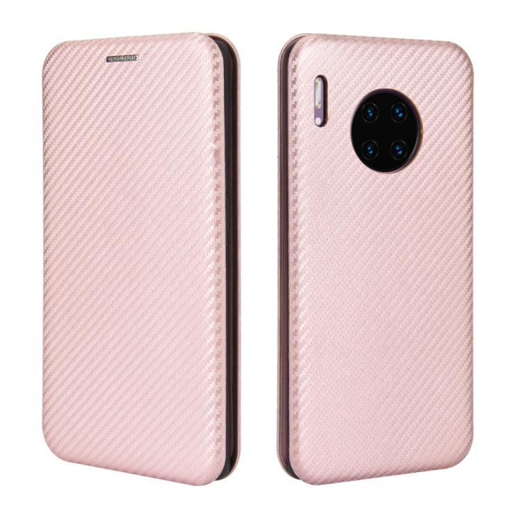 Carbon Fiber Texture Magnetic Horizontal Flip TPU + PC + PU Leather Case with Card Slot, For Huawei Mate 30 Pro, For Huawei Mate 30, For Huawei nova 6 SE / nova 7i, For Huawei P30, For Huawei Honor 10i / 20i, For Huawei Honor 20 / nova 5T��������������...