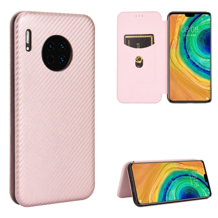 Carbon Fiber Texture Magnetic Horizontal Flip TPU + PC + PU Leather Case with Card Slot, For Huawei Mate 30 Pro, For Huawei Mate 30, For Huawei nova 6 SE / nova 7i, For Huawei P30, For Huawei Honor 10i / 20i, For Huawei Honor 20 / nova 5T��������������...
