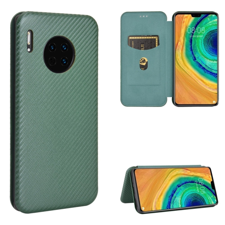 Carbon Fiber Texture Magnetic Horizontal Flip TPU + PC + PU Leather Case with Card Slot, For Huawei Mate 30 Pro, For Huawei Mate 30, For Huawei nova 6 SE / nova 7i, For Huawei P30, For Huawei Honor 10i / 20i, For Huawei Honor 20 / nova 5T��������������...