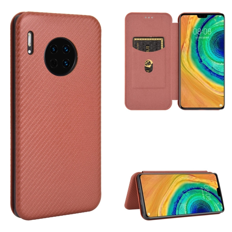 Carbon Fiber Texture Magnetic Horizontal Flip TPU + PC + PU Leather Case with Card Slot, For Huawei Mate 30 Pro, For Huawei Mate 30, For Huawei nova 6 SE / nova 7i, For Huawei P30, For Huawei Honor 10i / 20i, For Huawei Honor 20 / nova 5T��������������...