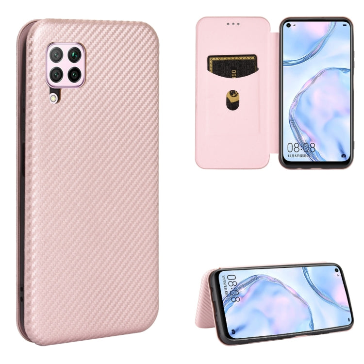 Carbon Fiber Texture Magnetic Horizontal Flip TPU + PC + PU Leather Case with Card Slot, For Huawei Mate 30 Pro, For Huawei Mate 30, For Huawei nova 6 SE / nova 7i, For Huawei P30, For Huawei Honor 10i / 20i, For Huawei Honor 20 / nova 5T��������������...
