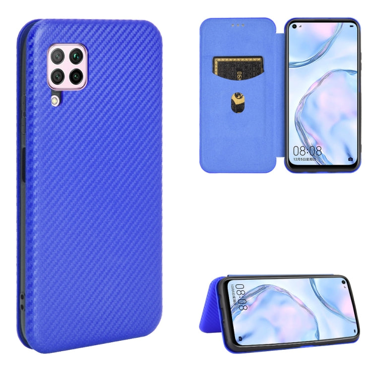 Carbon Fiber Texture Magnetic Horizontal Flip TPU + PC + PU Leather Case with Card Slot, For Huawei Mate 30 Pro, For Huawei Mate 30, For Huawei nova 6 SE / nova 7i, For Huawei P30, For Huawei Honor 10i / 20i, For Huawei Honor 20 / nova 5T��������������...