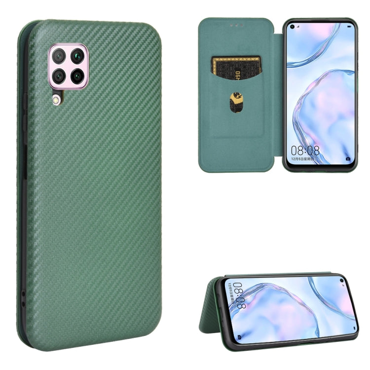 Carbon Fiber Texture Magnetic Horizontal Flip TPU + PC + PU Leather Case with Card Slot, For Huawei Mate 30 Pro, For Huawei Mate 30, For Huawei nova 6 SE / nova 7i, For Huawei P30, For Huawei Honor 10i / 20i, For Huawei Honor 20 / nova 5T��������������...