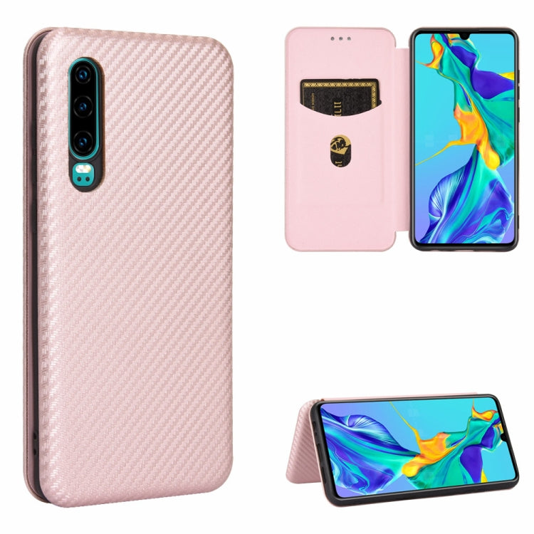 Carbon Fiber Texture Magnetic Horizontal Flip TPU + PC + PU Leather Case with Card Slot, For Huawei Mate 30 Pro, For Huawei Mate 30, For Huawei nova 6 SE / nova 7i, For Huawei P30, For Huawei Honor 10i / 20i, For Huawei Honor 20 / nova 5T��������������...