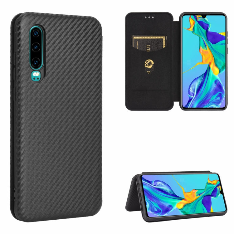 Carbon Fiber Texture Magnetic Horizontal Flip TPU + PC + PU Leather Case with Card Slot, For Huawei Mate 30 Pro, For Huawei Mate 30, For Huawei nova 6 SE / nova 7i, For Huawei P30, For Huawei Honor 10i / 20i, For Huawei Honor 20 / nova 5T��������������...
