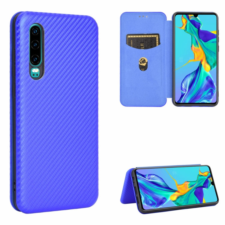 Carbon Fiber Texture Magnetic Horizontal Flip TPU + PC + PU Leather Case with Card Slot, For Huawei Mate 30 Pro, For Huawei Mate 30, For Huawei nova 6 SE / nova 7i, For Huawei P30, For Huawei Honor 10i / 20i, For Huawei Honor 20 / nova 5T��������������...