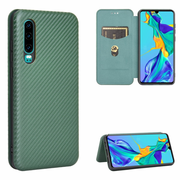 Carbon Fiber Texture Magnetic Horizontal Flip TPU + PC + PU Leather Case with Card Slot, For Huawei Mate 30 Pro, For Huawei Mate 30, For Huawei nova 6 SE / nova 7i, For Huawei P30, For Huawei Honor 10i / 20i, For Huawei Honor 20 / nova 5T��������������...