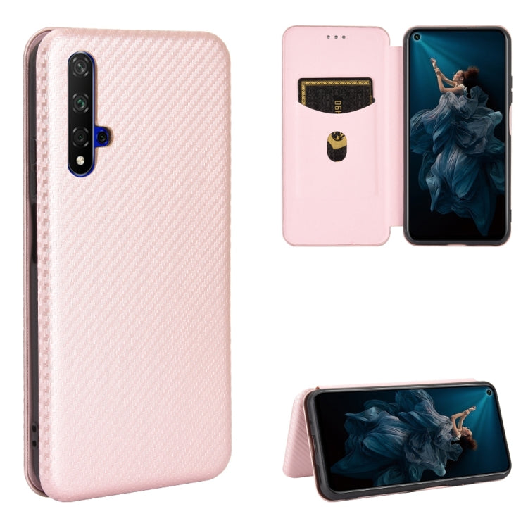 Carbon Fiber Texture Magnetic Horizontal Flip TPU + PC + PU Leather Case with Card Slot, For Huawei Mate 30 Pro, For Huawei Mate 30, For Huawei nova 6 SE / nova 7i, For Huawei P30, For Huawei Honor 10i / 20i, For Huawei Honor 20 / nova 5T��������������...
