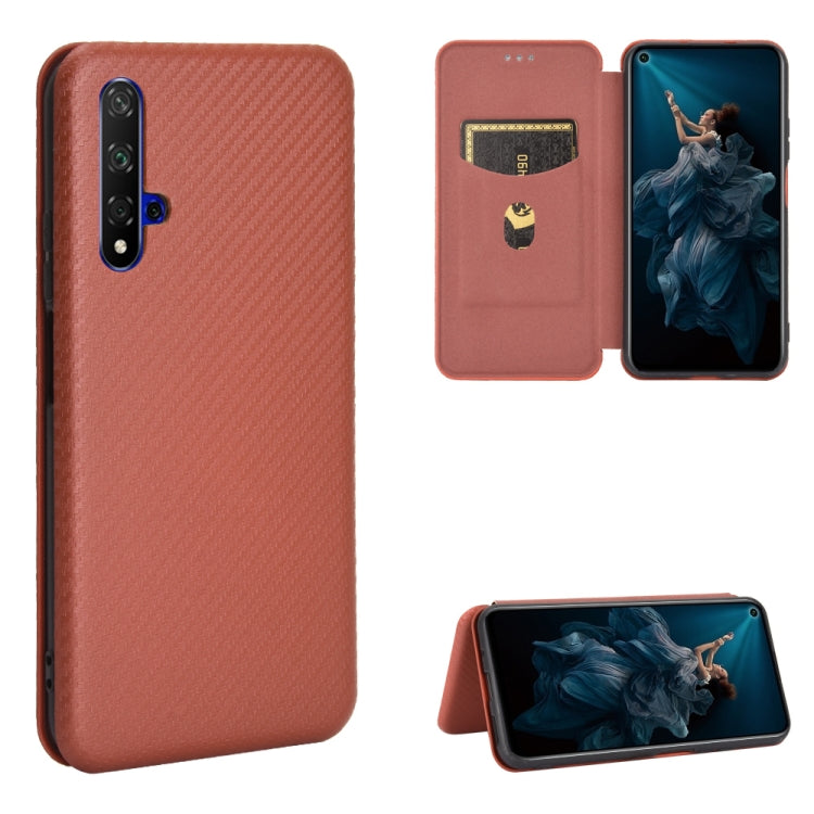 Carbon Fiber Texture Magnetic Horizontal Flip TPU + PC + PU Leather Case with Card Slot, For Huawei Mate 30 Pro, For Huawei Mate 30, For Huawei nova 6 SE / nova 7i, For Huawei P30, For Huawei Honor 10i / 20i, For Huawei Honor 20 / nova 5T��������������...