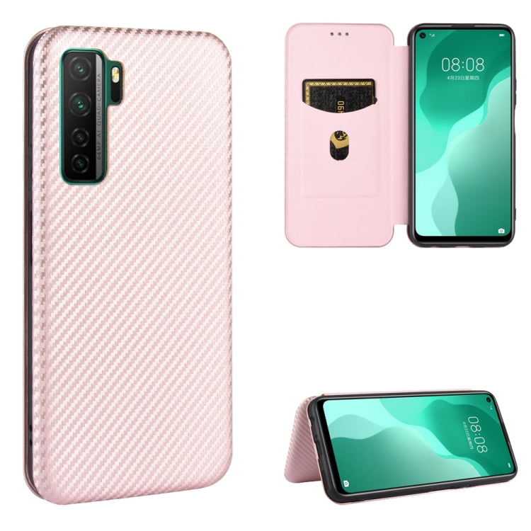 Carbon Fiber Texture Magnetic Horizontal Flip TPU + PC + PU Leather Case with Card Slot, For Huawei Mate 30 Pro, For Huawei Mate 30, For Huawei nova 6 SE / nova 7i, For Huawei P30, For Huawei Honor 10i / 20i, For Huawei Honor 20 / nova 5T��������������...