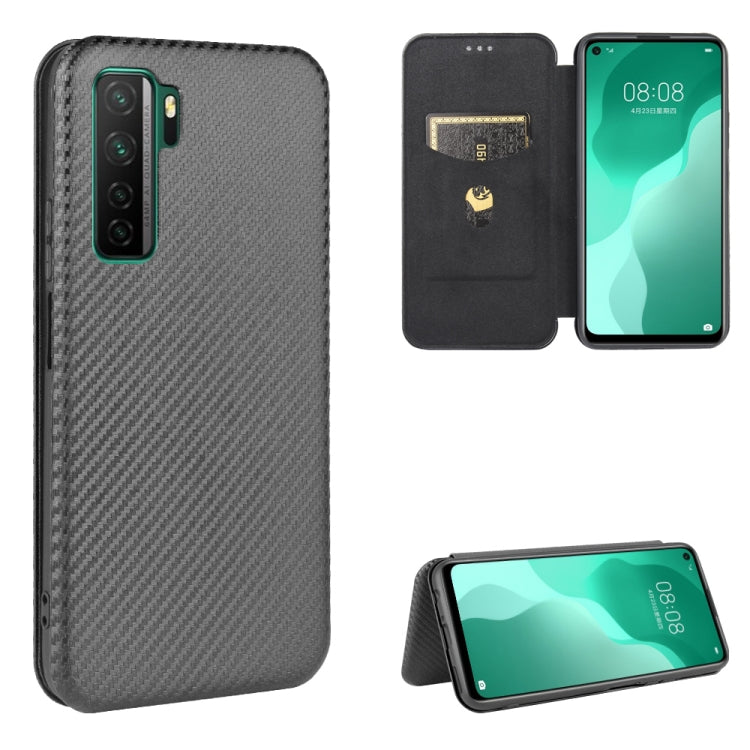 Carbon Fiber Texture Magnetic Horizontal Flip TPU + PC + PU Leather Case with Card Slot, For Huawei Mate 30 Pro, For Huawei Mate 30, For Huawei nova 6 SE / nova 7i, For Huawei P30, For Huawei Honor 10i / 20i, For Huawei Honor 20 / nova 5T��������������...