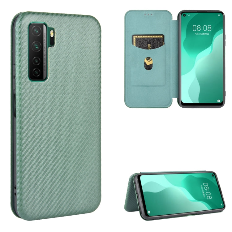 Carbon Fiber Texture Magnetic Horizontal Flip TPU + PC + PU Leather Case with Card Slot, For Huawei Mate 30 Pro, For Huawei Mate 30, For Huawei nova 6 SE / nova 7i, For Huawei P30, For Huawei Honor 10i / 20i, For Huawei Honor 20 / nova 5T��������������...
