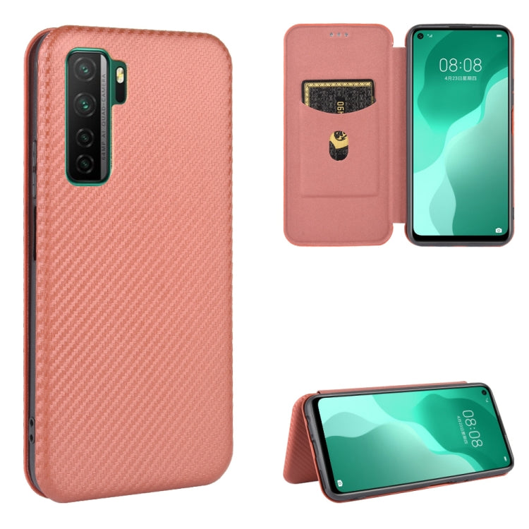 Carbon Fiber Texture Magnetic Horizontal Flip TPU + PC + PU Leather Case with Card Slot, For Huawei Mate 30 Pro, For Huawei Mate 30, For Huawei nova 6 SE / nova 7i, For Huawei P30, For Huawei Honor 10i / 20i, For Huawei Honor 20 / nova 5T��������������...