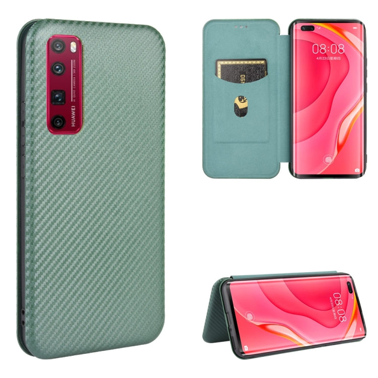 Carbon Fiber Texture Magnetic Horizontal Flip TPU + PC + PU Leather Case with Card Slot, For Huawei Mate 30 Pro, For Huawei Mate 30, For Huawei nova 6 SE / nova 7i, For Huawei P30, For Huawei Honor 10i / 20i, For Huawei Honor 20 / nova 5T��������������...